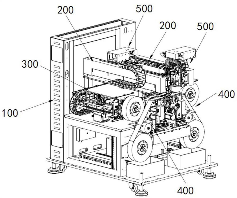 Double-station automatic labeling method