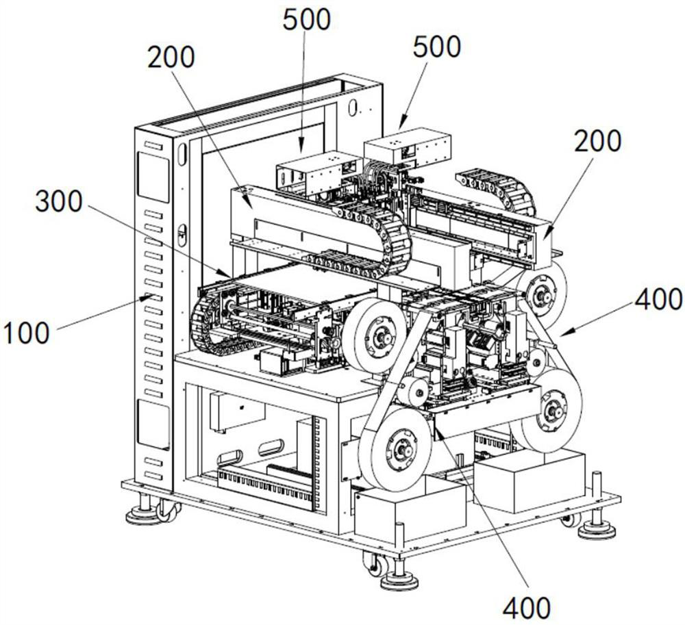 Double-station automatic labeling method