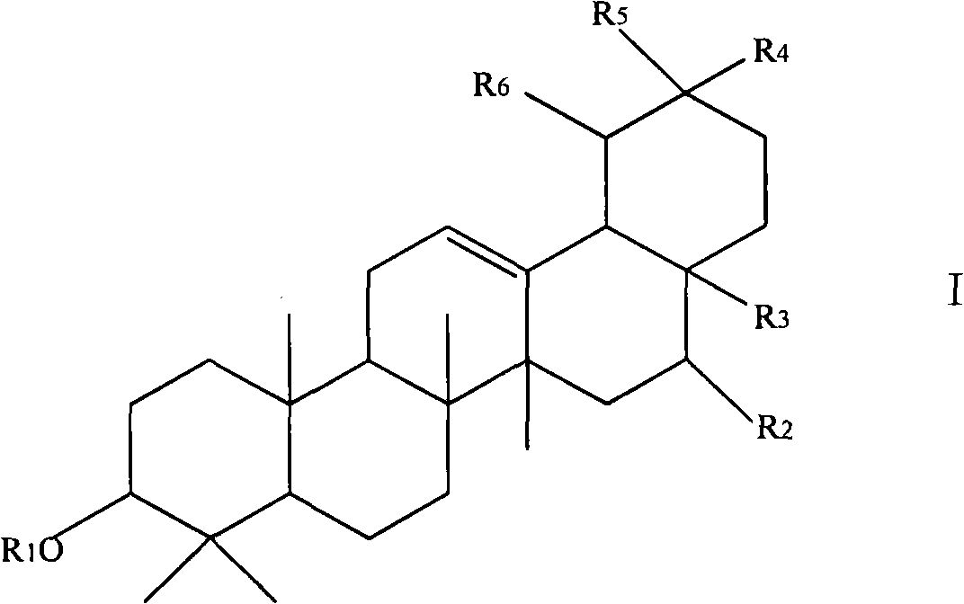 New purpose of triterpene substance