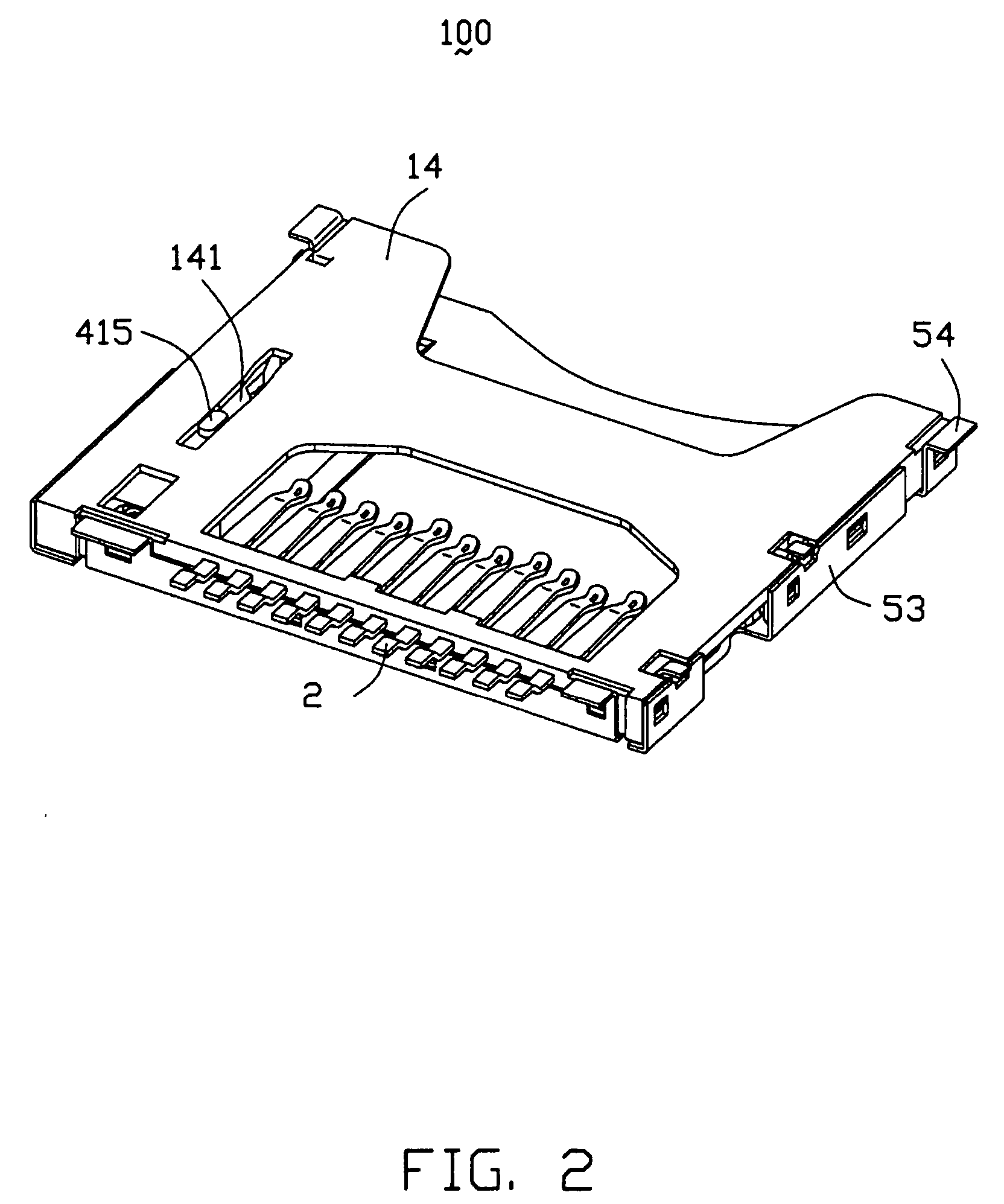 Electrical card connector