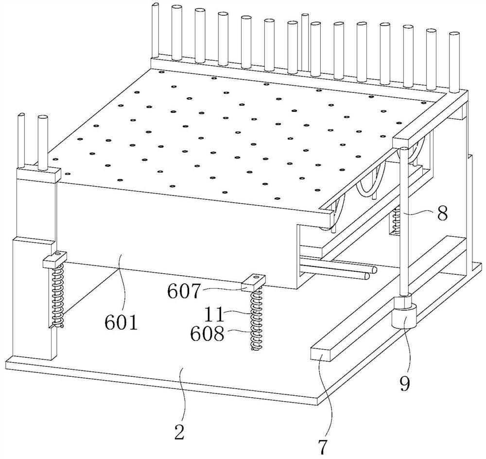 Sheep pen bottom forage cleaning device for livestock breeding