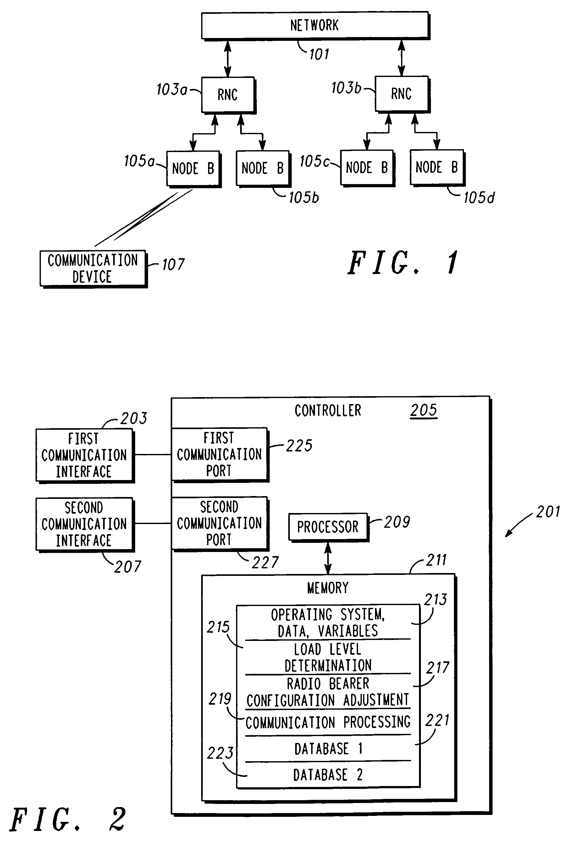 Method and system for control of capacity in a communication network