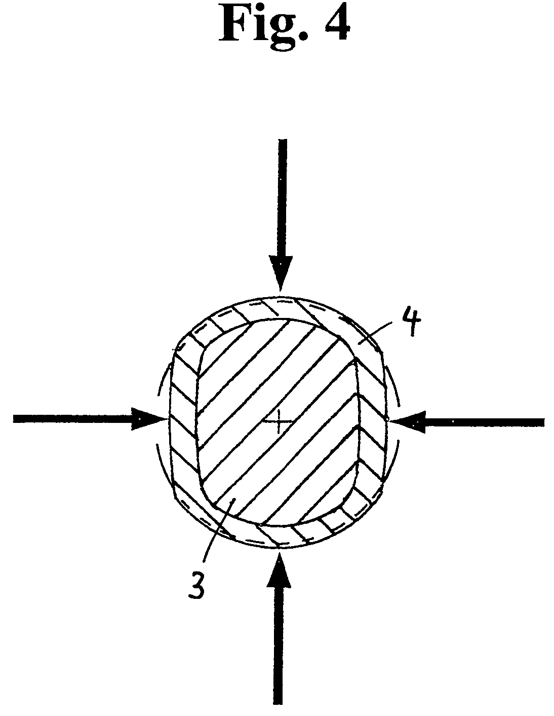 Method and apparatus for creating circumferential flat surfaces on round cross section polymer optical fiber