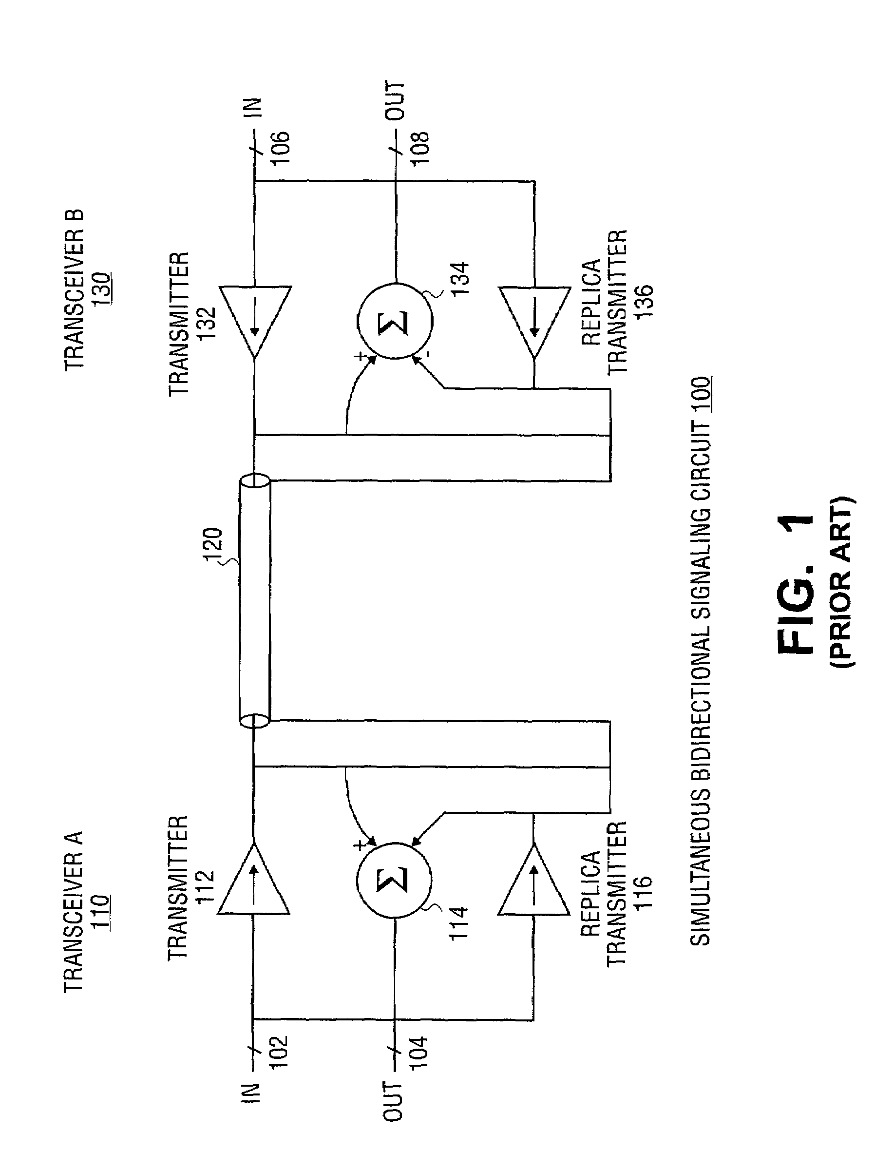 Method and apparatus for outbound wave subtraction using a variable offset amplifier