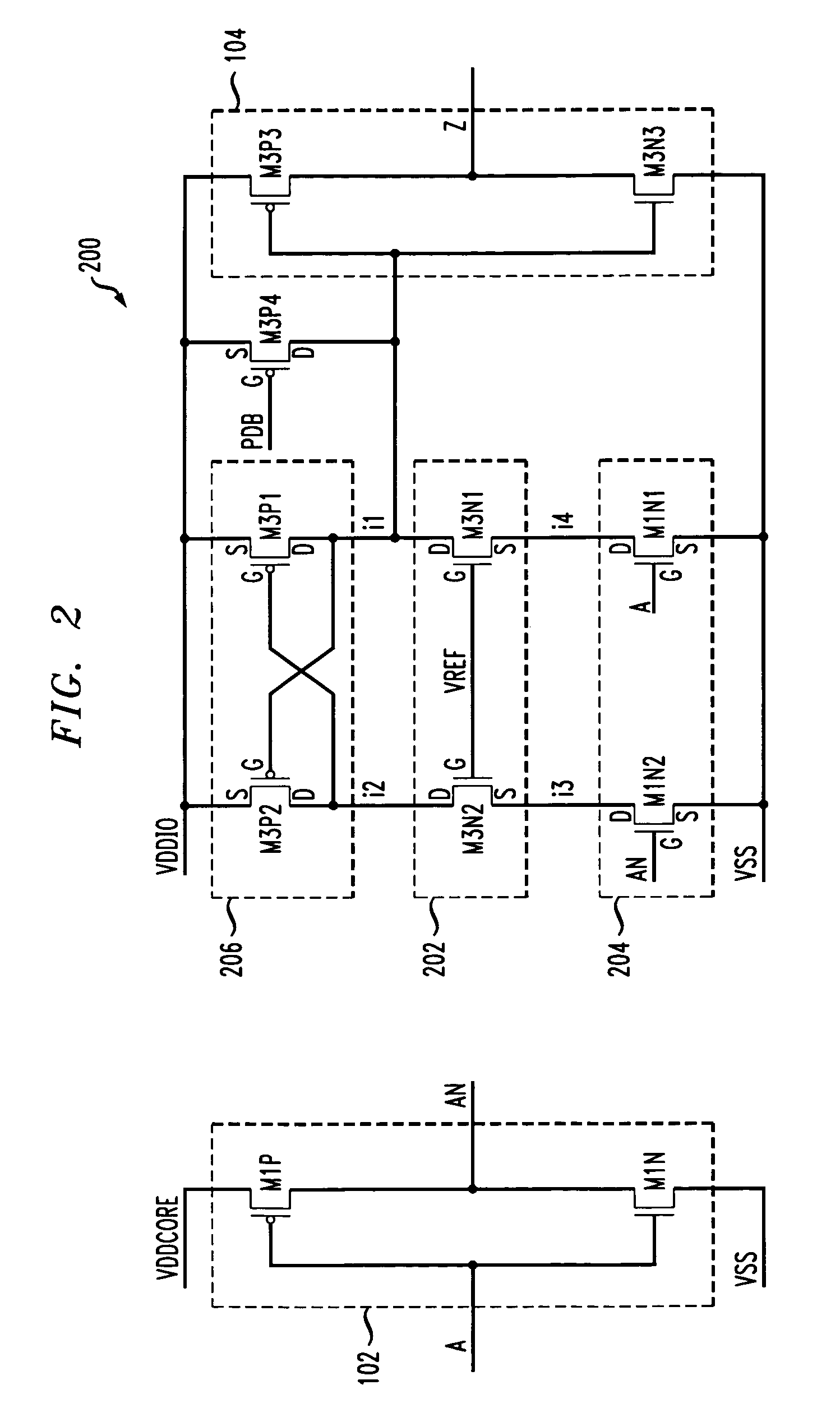 Voltage level translator circuit with wide supply voltage range