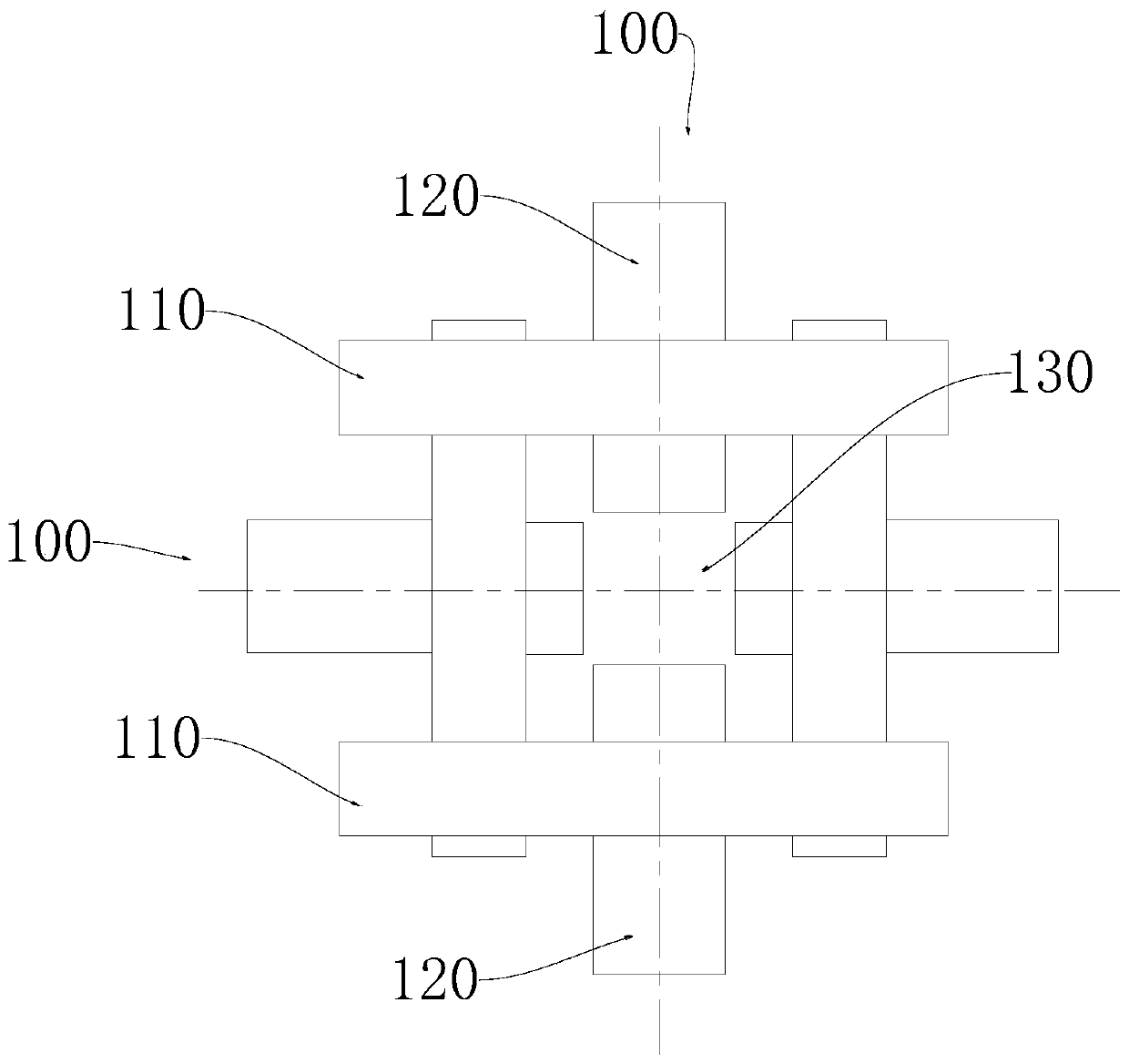 Multi-channel power supply circuit based on magnetic particle magnetic control aggregation device