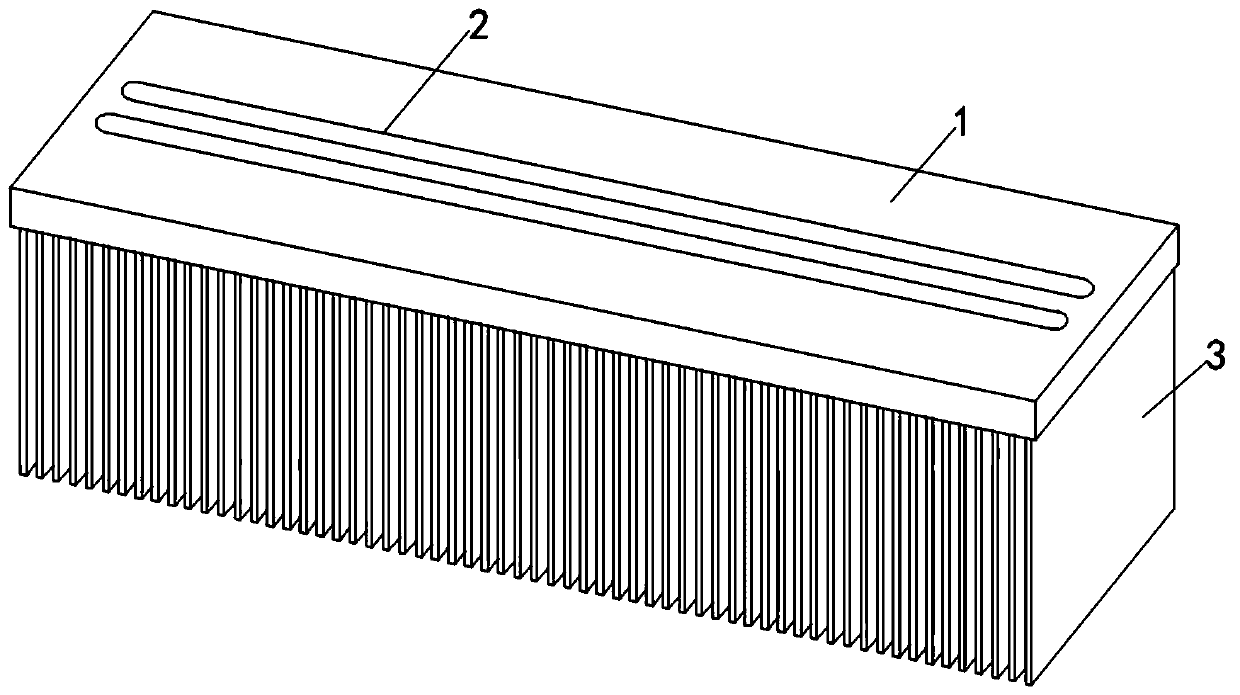 Anti-electrochemical corrosion radiator heat pipe embedding structure