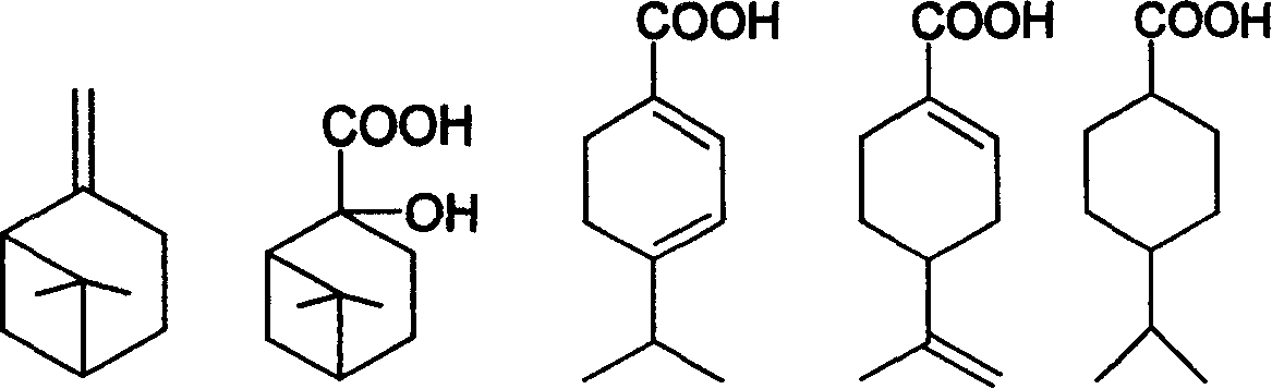 Preparation of trans-4-isopropyl cyclonaphthenic acid