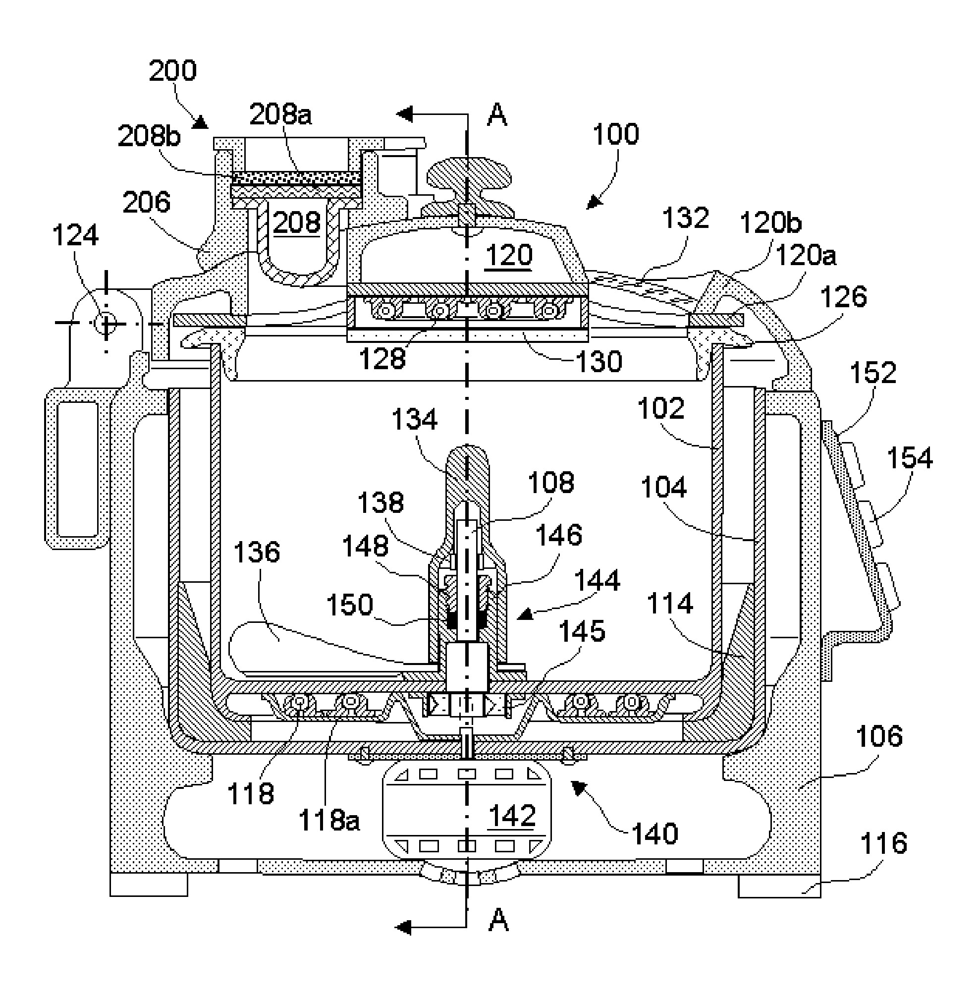Stir-frying Apparatus with Overhead Heating Device