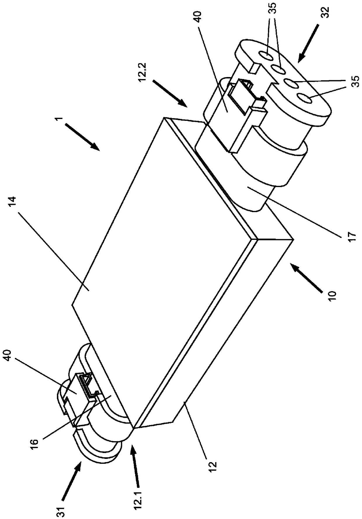 Electronic unit for a sensor, vehicle and method of manufacturing an electronic unit