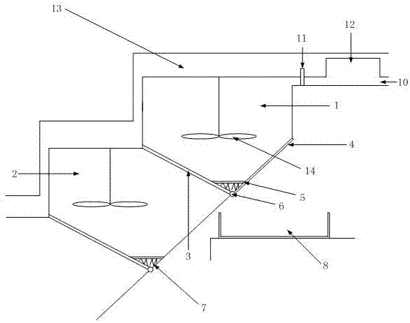 Municipal environmental protection ladder for sewage treatment suitable for ecological garden construction