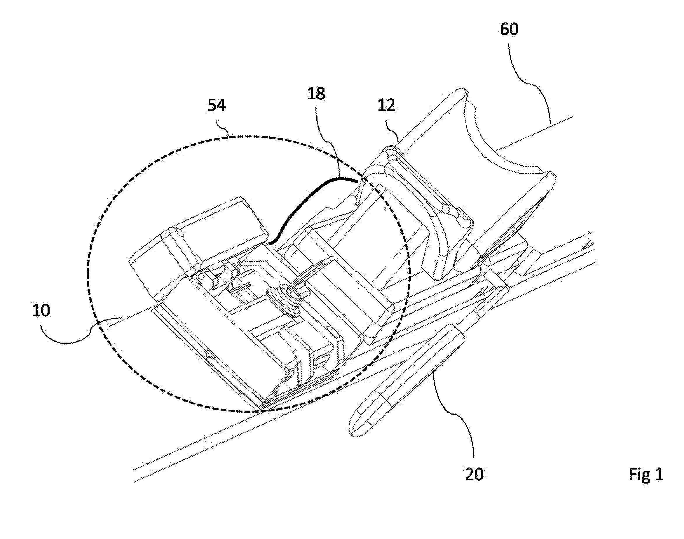 Mounting and suspension system for sliding non-contact displacement and speed measurement