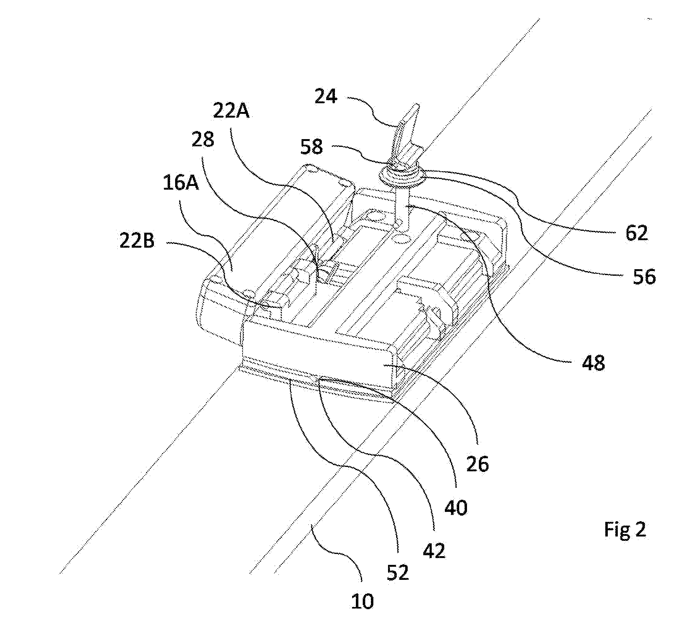 Mounting and suspension system for sliding non-contact displacement and speed measurement