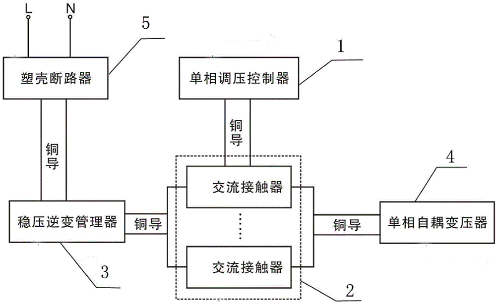 Novel single-phase voltage regulating and transforming system