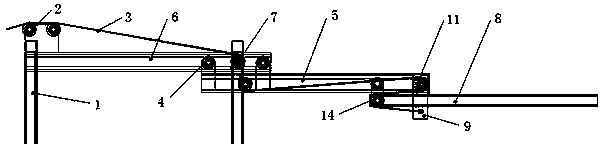 Mounting method for camera of picking machine and telescoping mechanism of camera