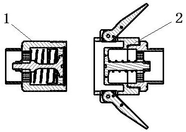 Rapid butt joint device for step forming runner