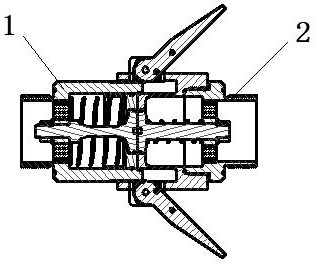 Rapid butt joint device for step forming runner