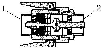 Rapid butt joint device for step forming runner