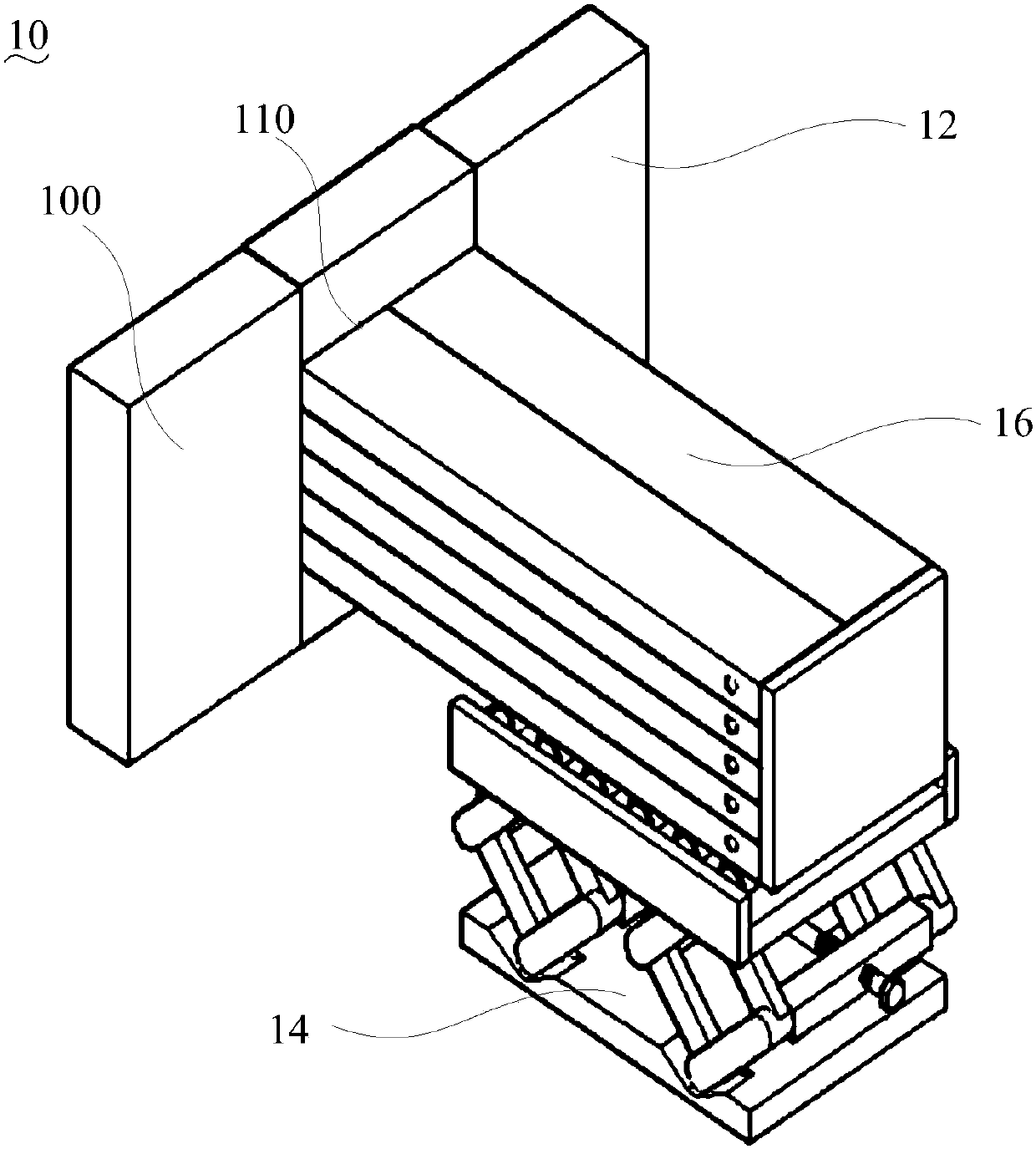 Glass melting furnace system and electrode brick supporting device thereof