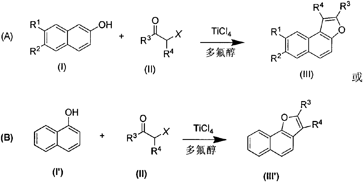 Preparation method of naphthofuran derivative