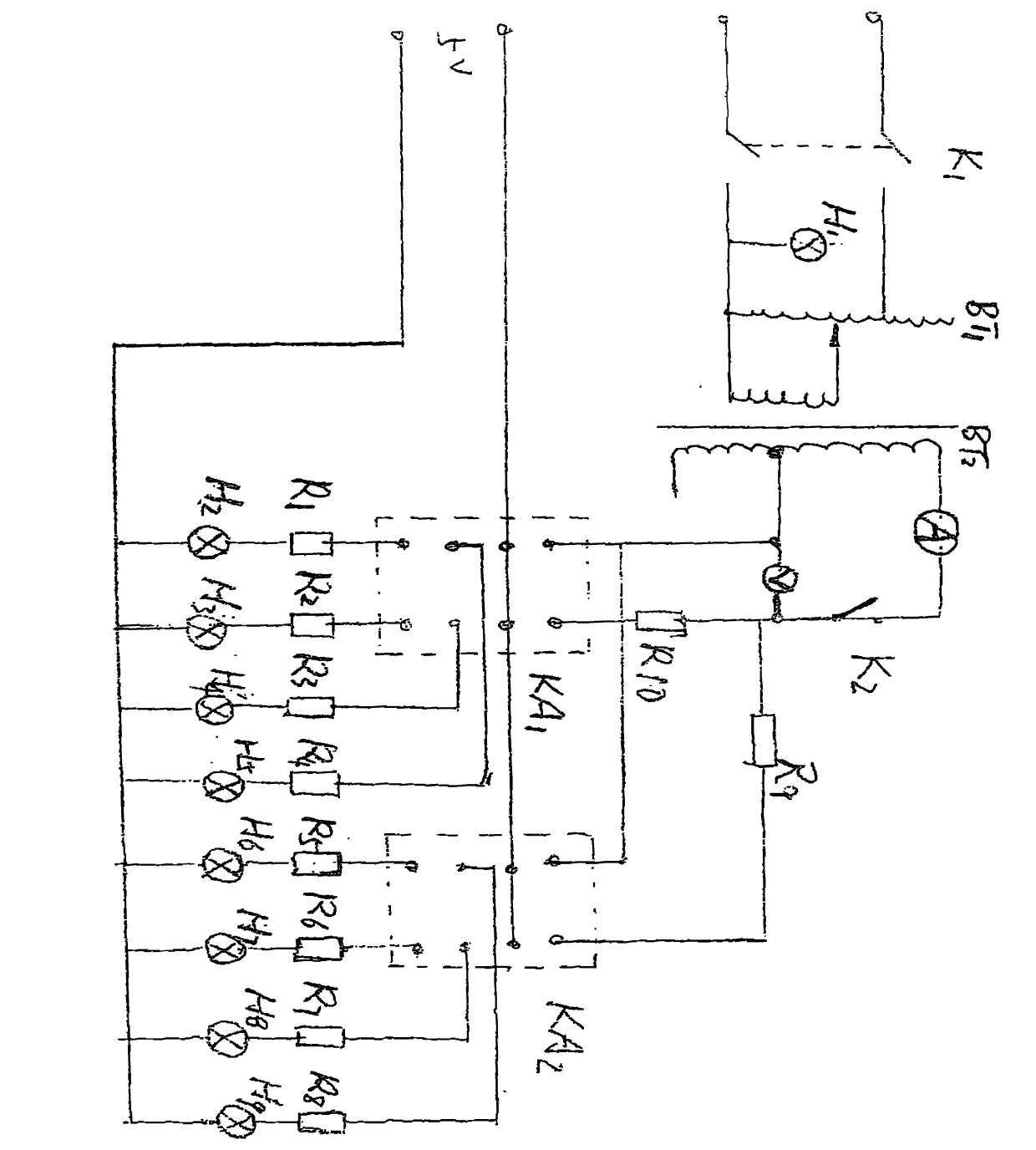 Testing device for alternating-current relays and testing method thereof