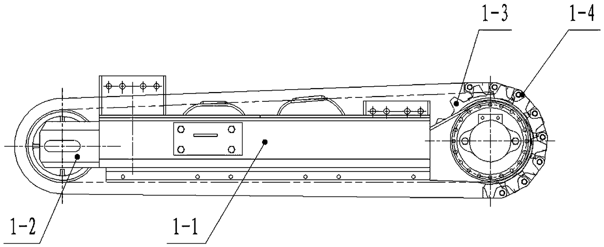 Angle-adjustable self-moving type scraper conveyor