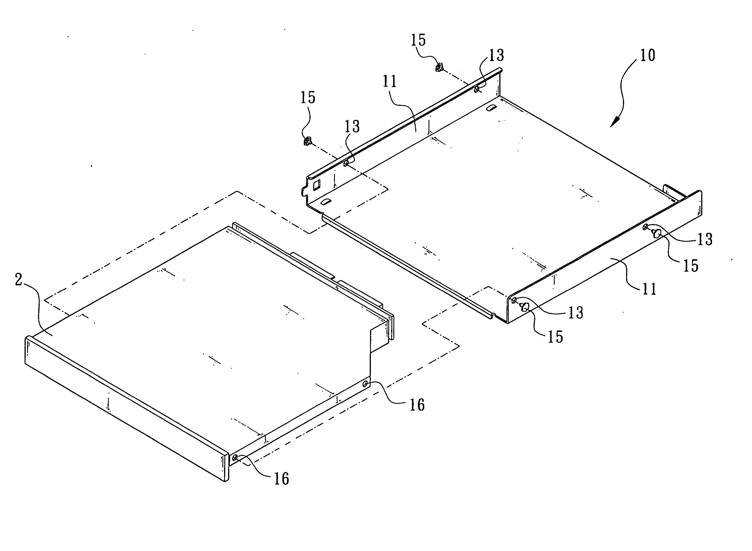 Fixing mechanism of an electronic device