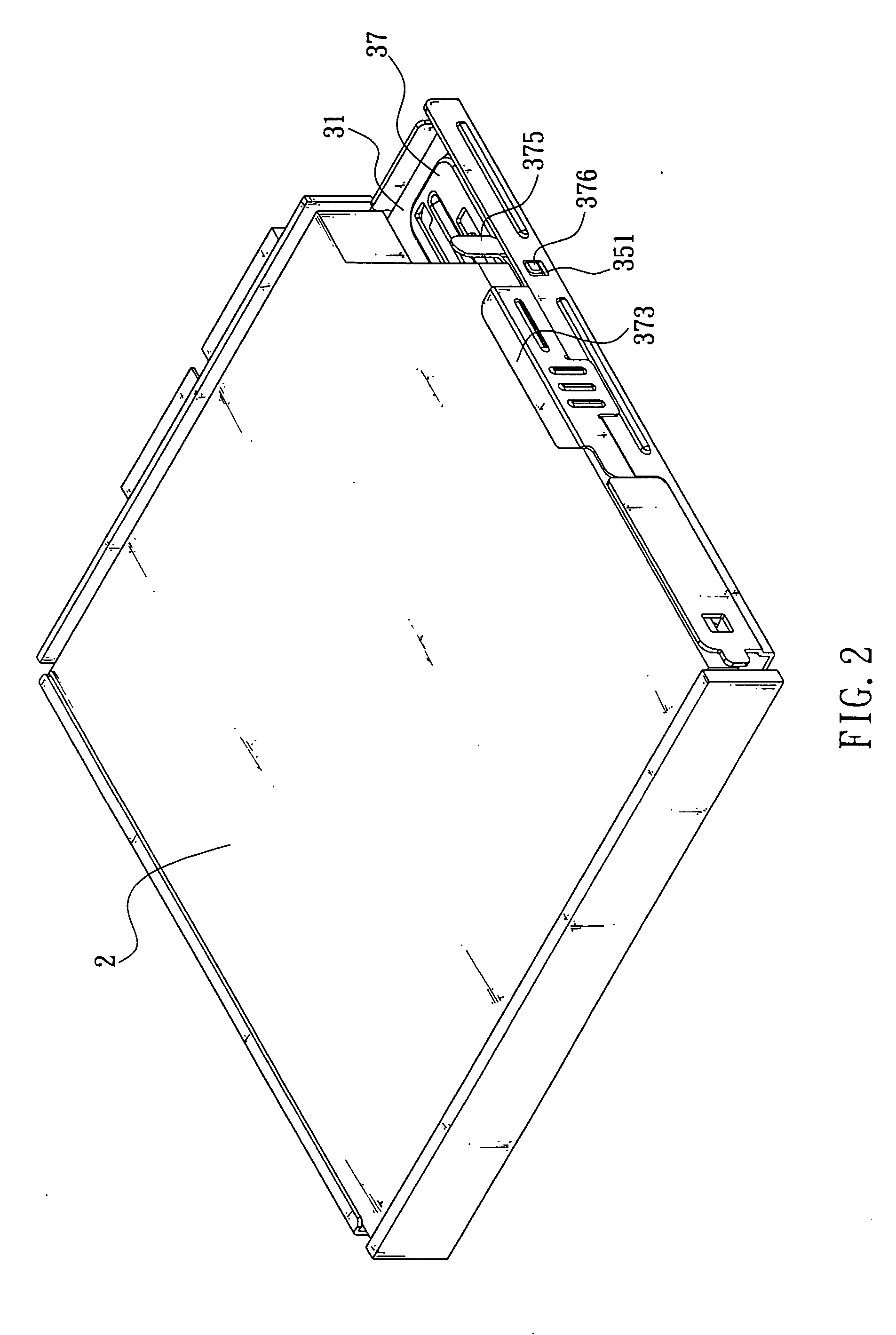 Fixing mechanism of an electronic device