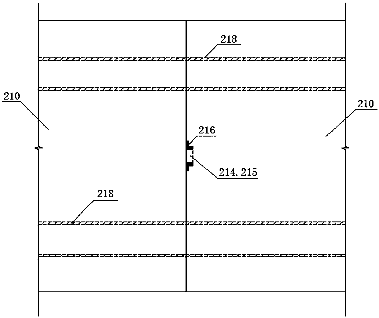 Fabricated two-stage retaining wall structure