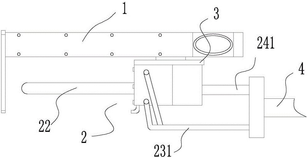 An endoscopic detection device for a furnace cellar