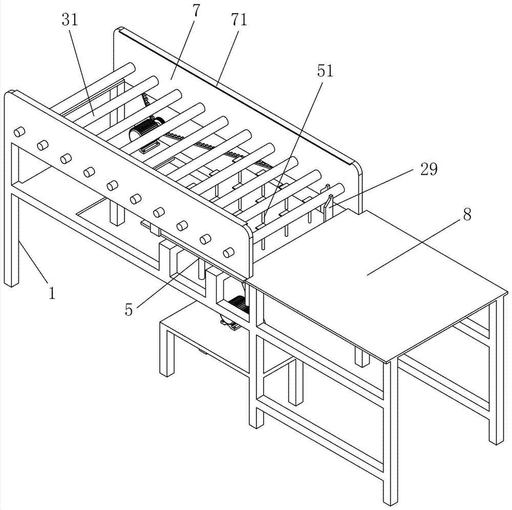 Pot seedling tray-removing device