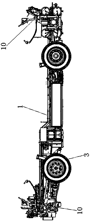 Bidirectional hybrid power three-type chassis