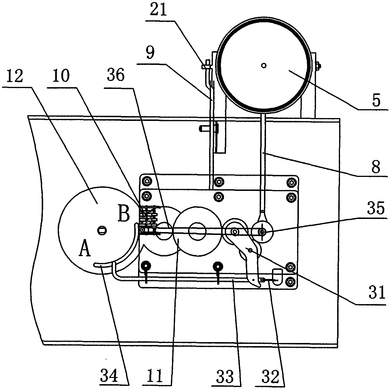 Large flow mechanical self-controlling valve for irrigating paddy fields