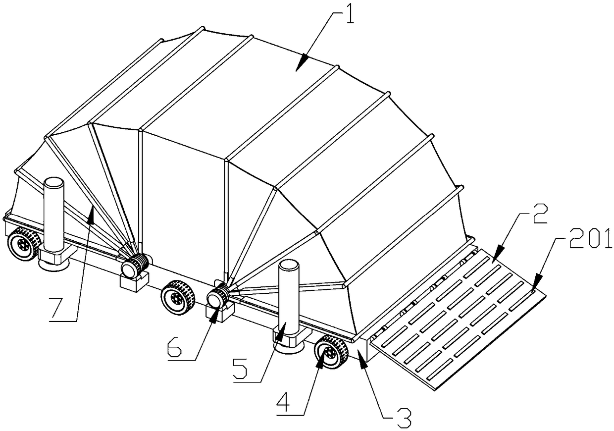 Movable folding multi-purpose garage