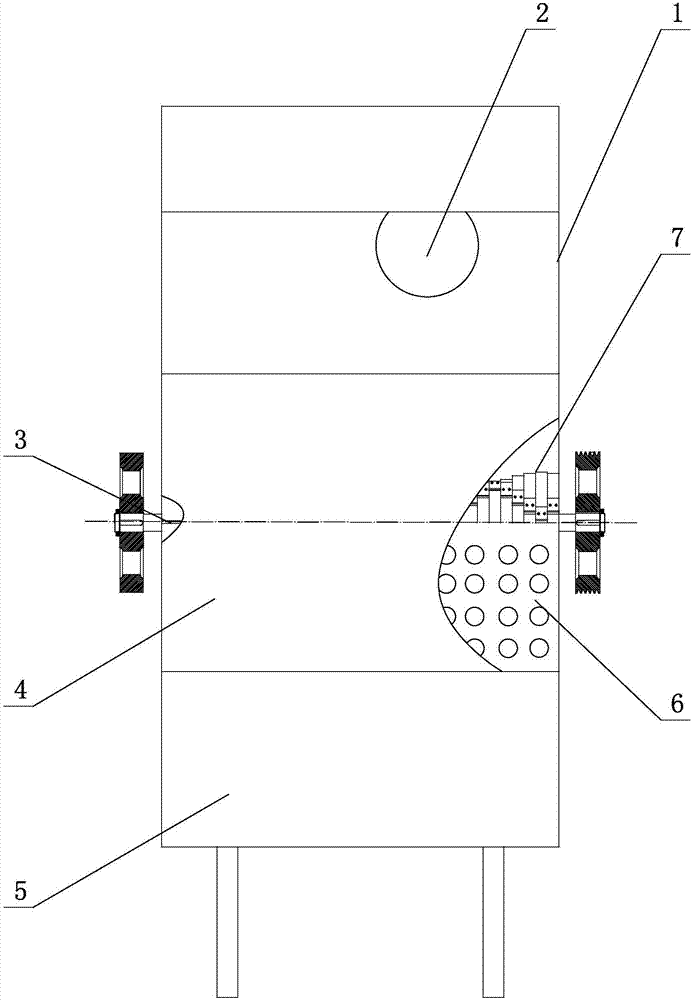 Crusher with water-jet cutter