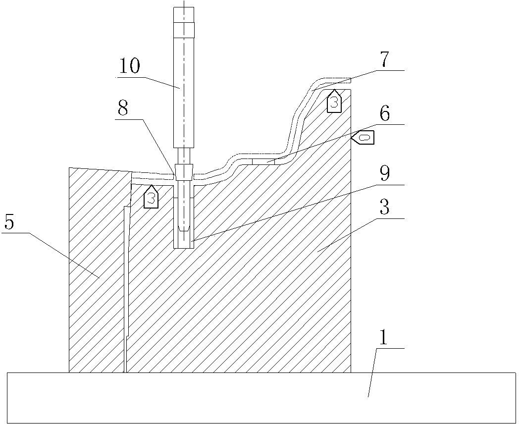 Inspection device structure of tower column reinforcing plate