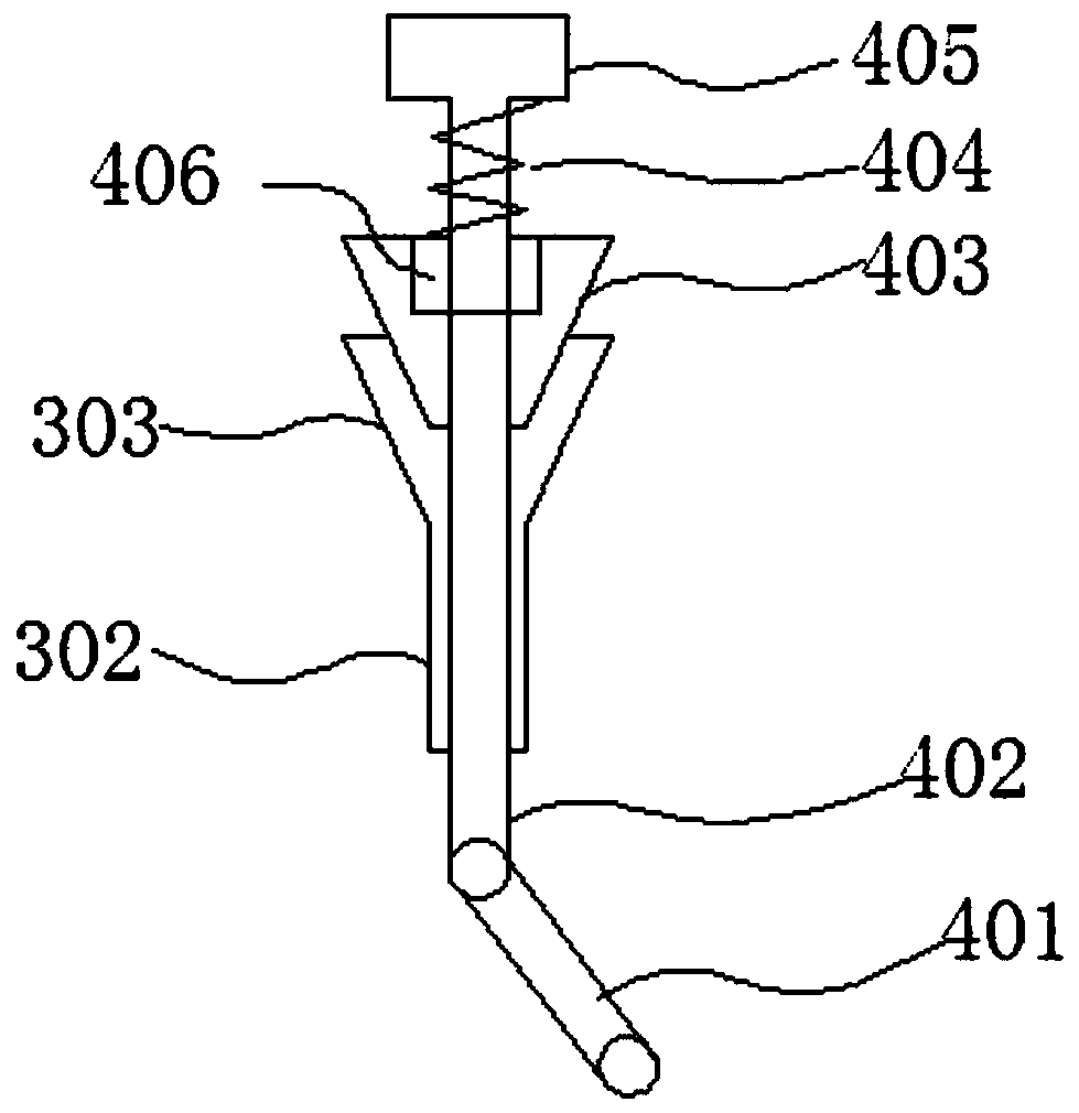 Dosing device controlled by ejector rod impacted by water flow