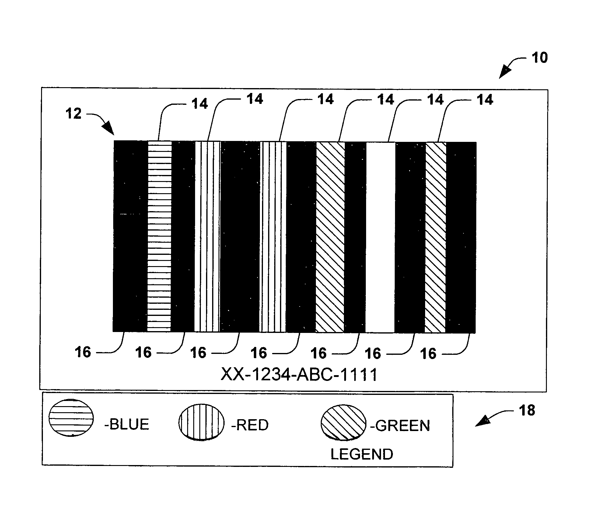 Bar code and method of forming a bar code having color for encoding supplemental information
