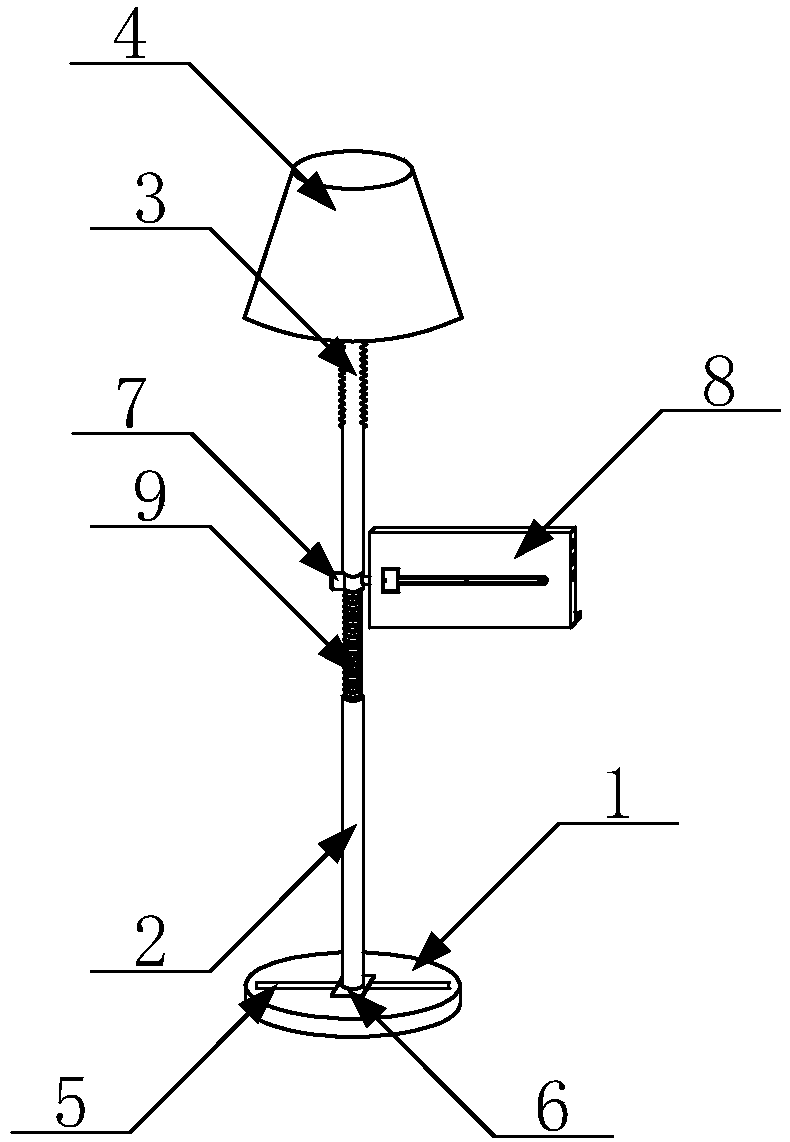 Heat-dissipating integrated type floor lamp