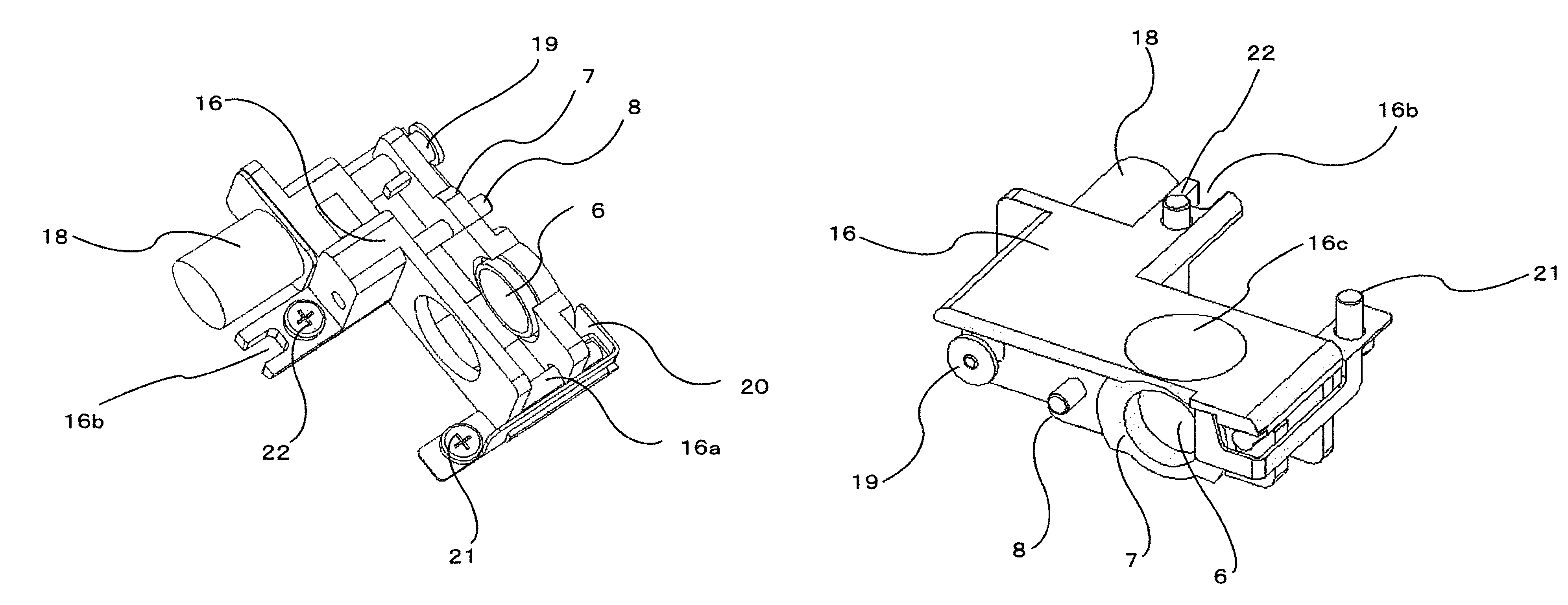 Lens driving device, optical pick up device and adjusting method