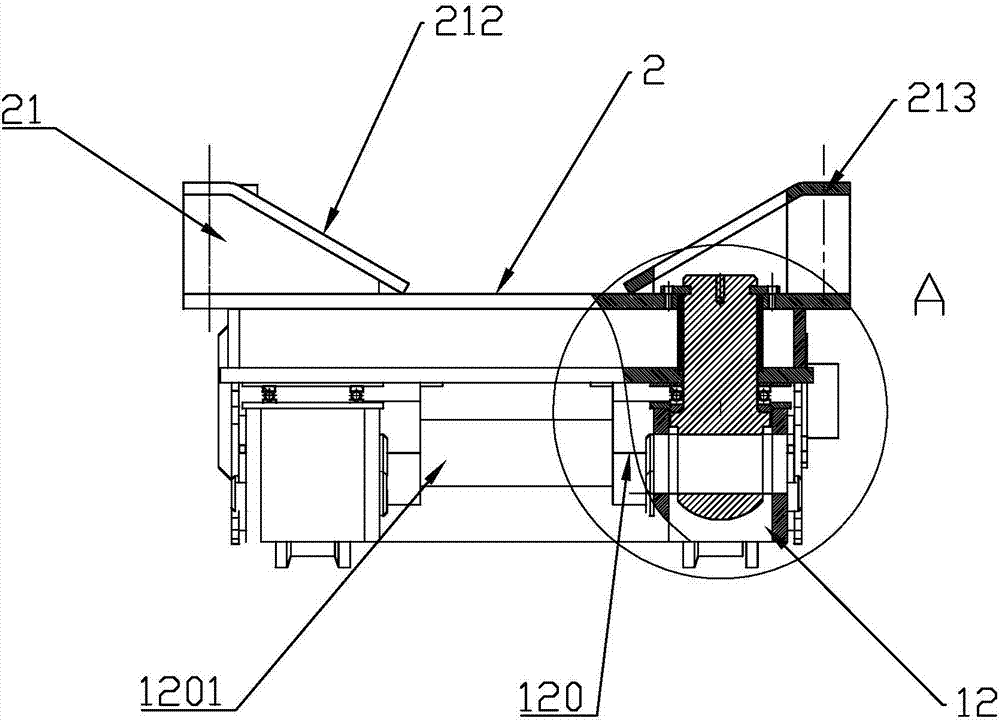 Steel roll transferring trolley in automatic steering