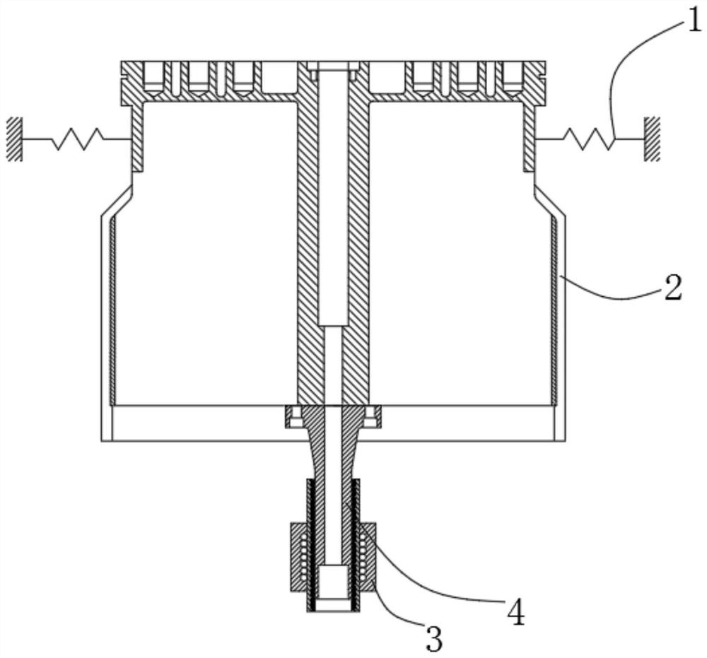 Moving coil with composite guide structure for electric vibration table