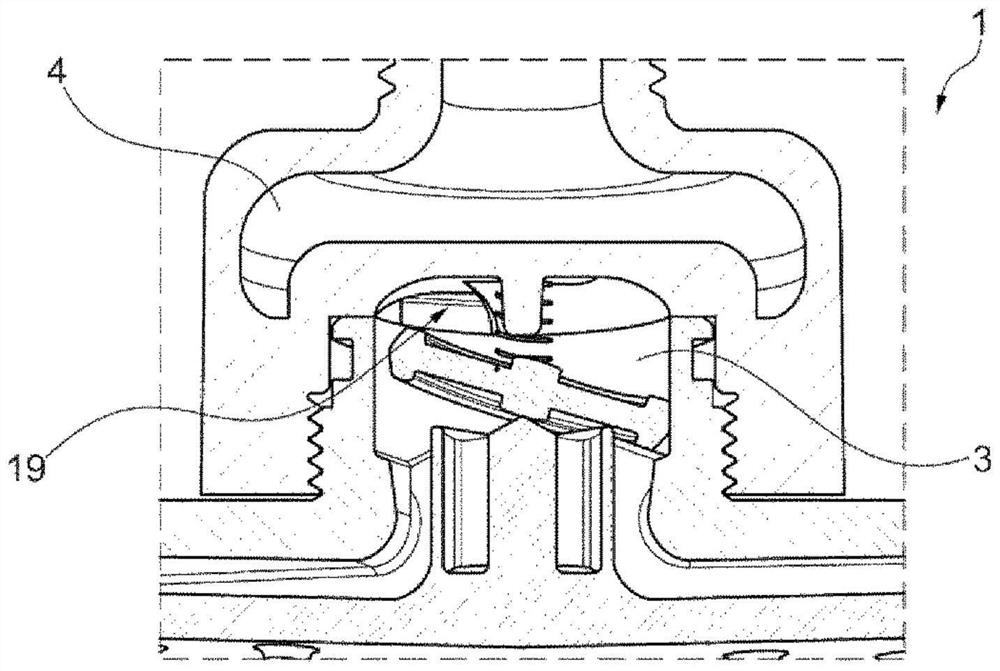 Bathroom shower nozzle with pulsation disc