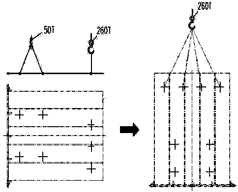 The construction method of the integral top penetration of the water wall of the waste heat boiler for waste incineration power generation