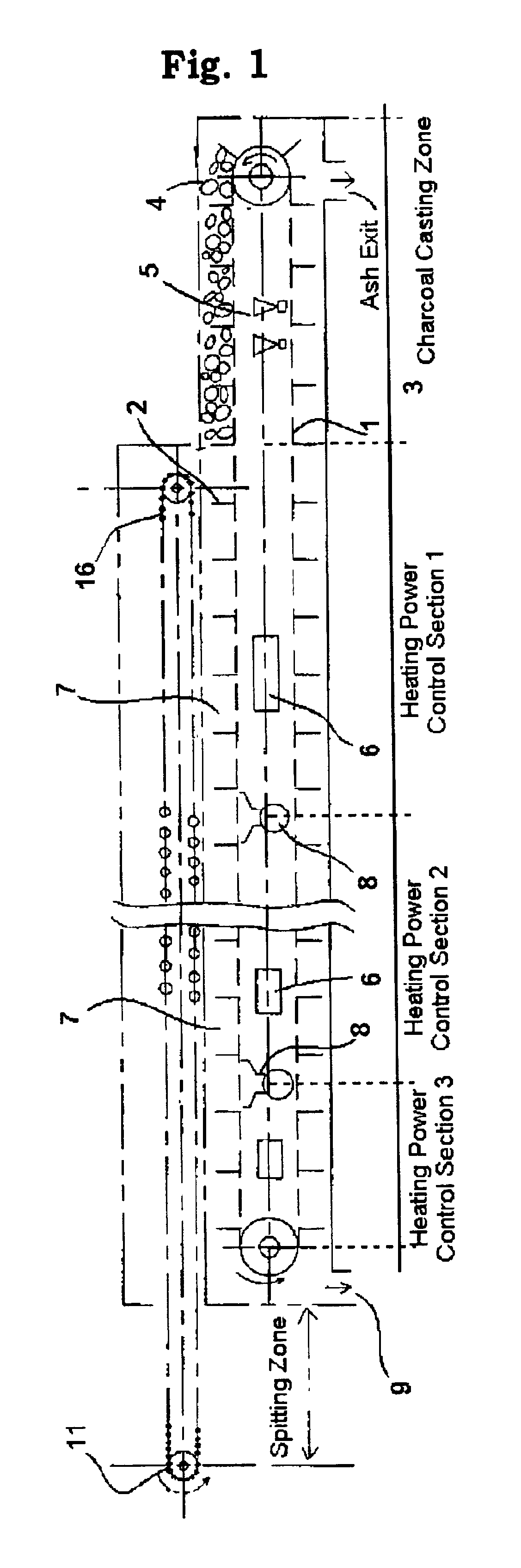 Method and apparatus for manufacturing charcoal grilled foods