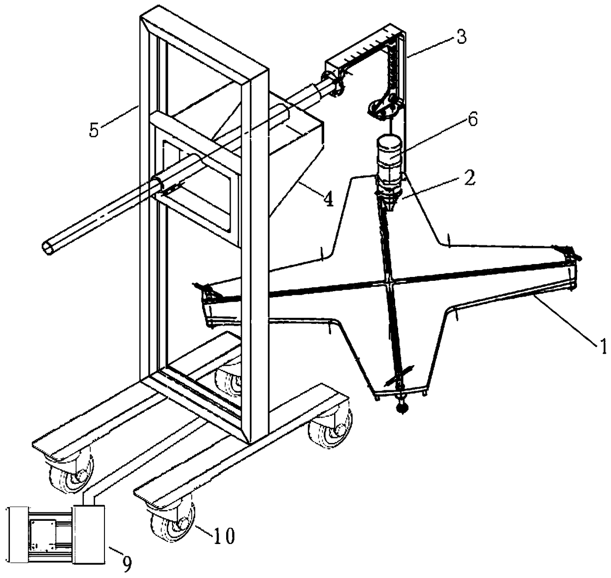 A device for exposure ray detection of circular workpiece circumferential weld seam