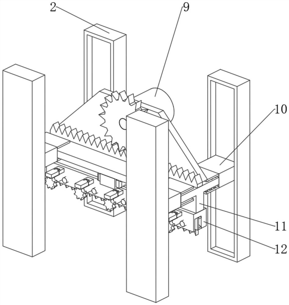 Equipment for equidistantly cutting aerated concrete blocks