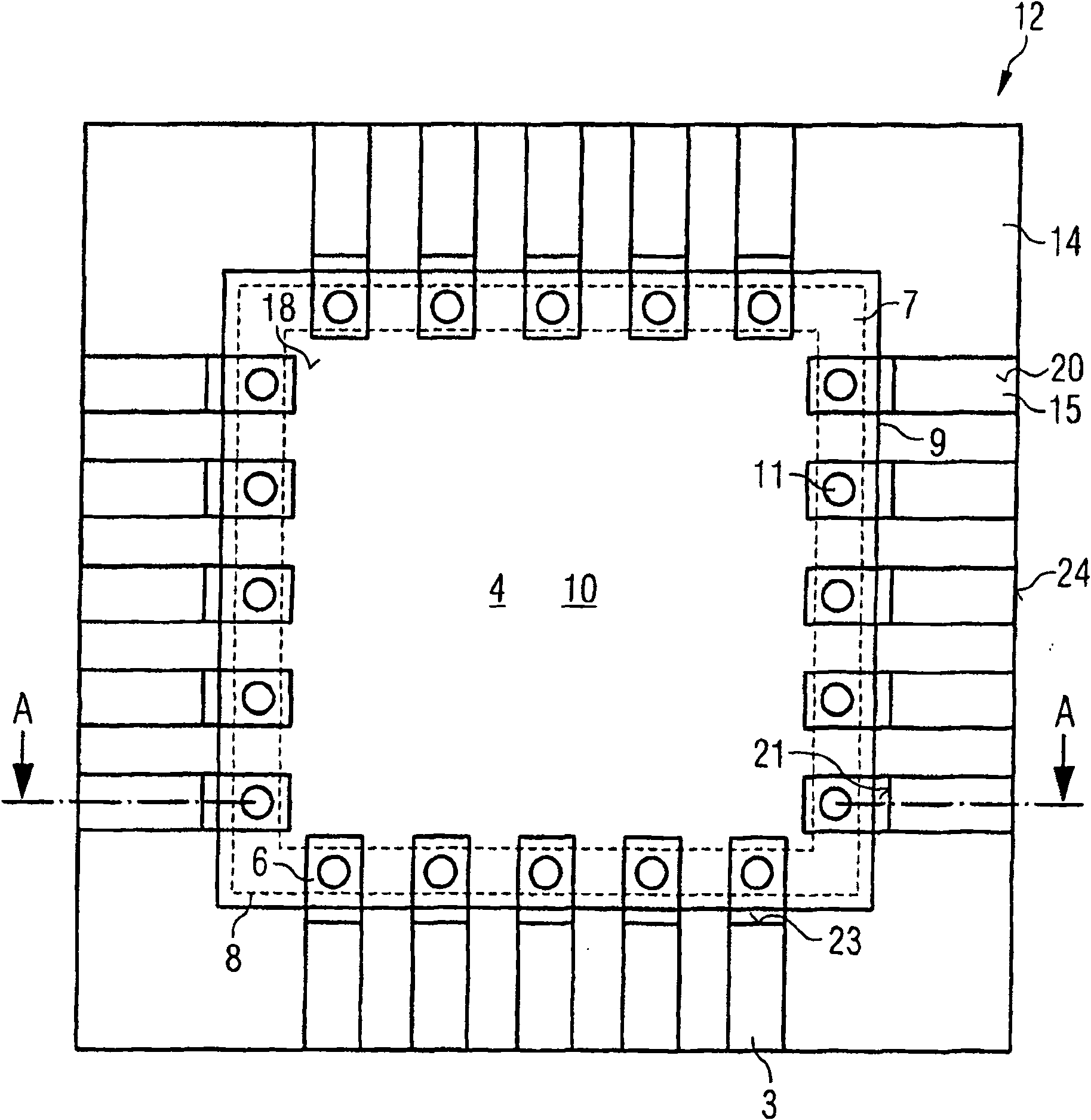 Leadframe, semiconductor package and method for producing the same