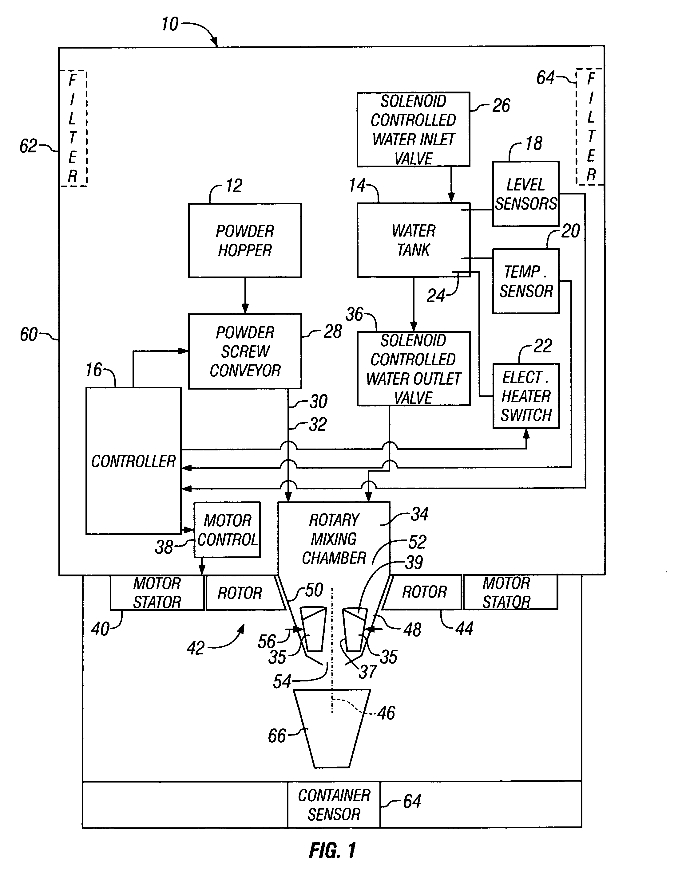 Method and apparatus for mixing beverage ingredient powder in a drink dispenser