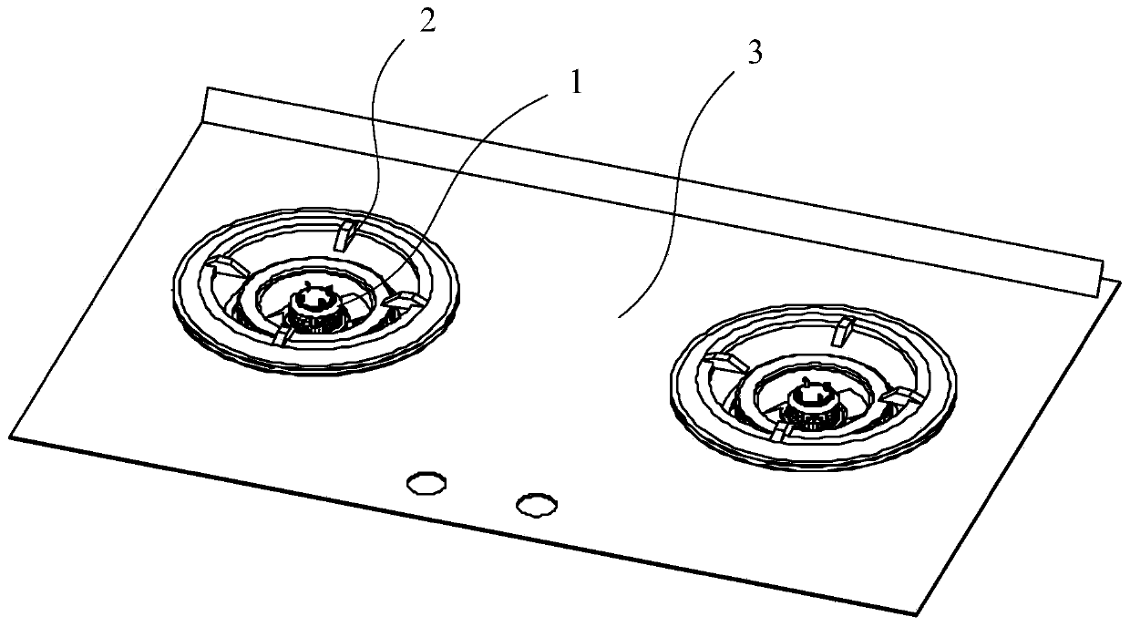 Combustor and fuel gas stove containing same